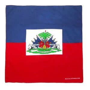 CTM Cotton Haitian Flag Bandana